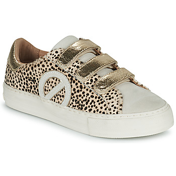 Schuhe Damen Sneaker Low No Name ARCADE STRAPS SIDE Leopard / Gold