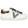 Schuhe Damen Sneaker Low Victoria TENIS EFECTO PIEL GLITTER Weiss / Silbern