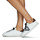 Schuhe Damen Sneaker Low Victoria TENIS EFECTO PIEL GLITTER Weiss / Silbern