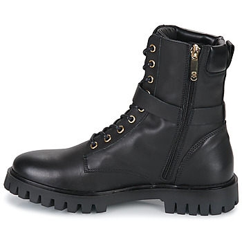 Tommy Hilfiger Buckle Lace Up Boot Schwarz