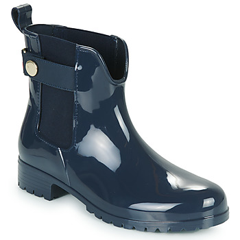 Schuhe Damen Gummistiefel Tommy Hilfiger Ankle Rainboot With Metal Detail Marine