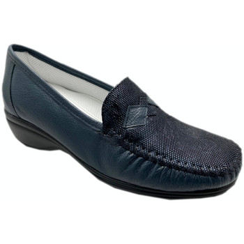 Schuhe Damen Slipper Calzaturificio Loren LOK4030bl Blau