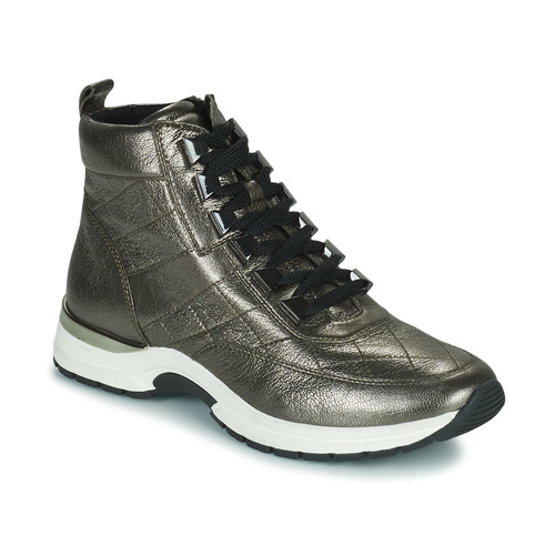 Schuhe Damen Boots Caprice 25256 Silbern