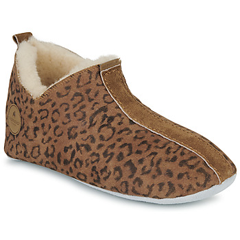 Schuhe Damen Hausschuhe Shepherd Lina Cognac / Leopard