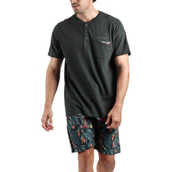 Kleidung Herren Pyjamas/ Nachthemden Admas For Men Pyjama Shorts T-Shirt Tapeta Tucan Antonio Miro Admas Multicolor