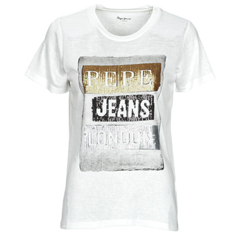 Kleidung Damen T-Shirts Pepe jeans TYLER Weiss