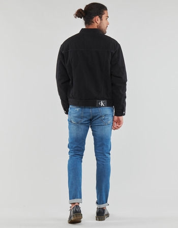 Calvin Klein Jeans GENDERLESS PADDED DENIM JACKET Schwarz