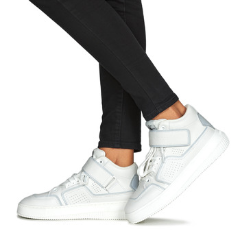 Calvin Klein Jeans CHUNKY CUPSOLE LACEUP MID M Weiss / Silbern