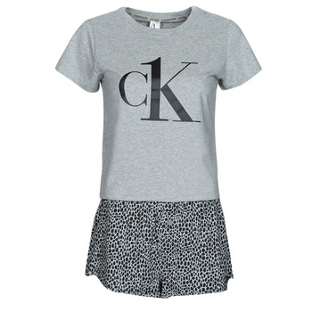 Kleidung Damen Pyjamas/ Nachthemden Calvin Klein Jeans SLEEP SHORT Grau