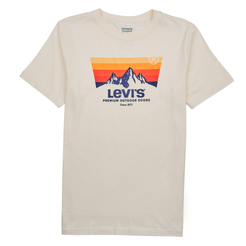 Kleidung Jungen T-Shirts Levi's MOUNTAIN BATWING TEE Weiss