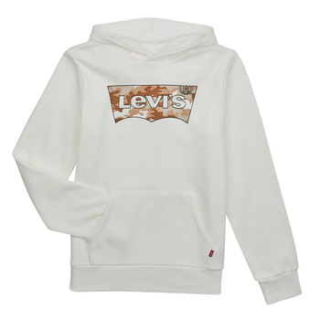 Kleidung Jungen Sweatshirts Levi's BATWING PRINT HOODIE Weiss