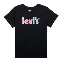 Kleidung Mädchen T-Shirts Levi's SS POSTER LOGO TEE Schwarz