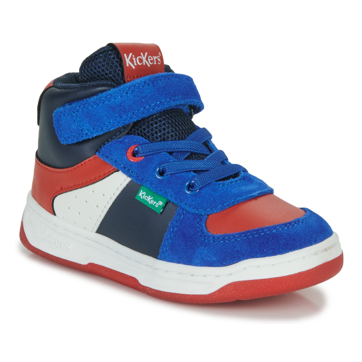 Schuhe Jungen Sneaker High Kickers KICKALIEN Rot / Blau / Schwarz