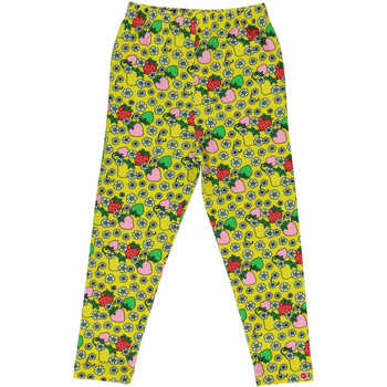 Kleidung Mädchen Leggings Småfolk lange Leggings 'mit Erdbeeren' yellow