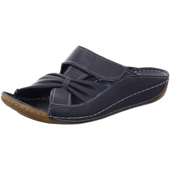Schuhe Damen Pantoffel Andrea Conti Pantoletten Pantolette 0025303-BLAU blau