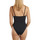 Kleidung Damen Badeanzug Lisca Einteiliger vorgeformter Verstellbare Träger-Badeanzug Isola Schwarz