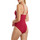 Kleidung Damen Badeanzug Lisca Einteiliger vorgeformter Verstellbare Träger-Badeanzug Isola Rot
