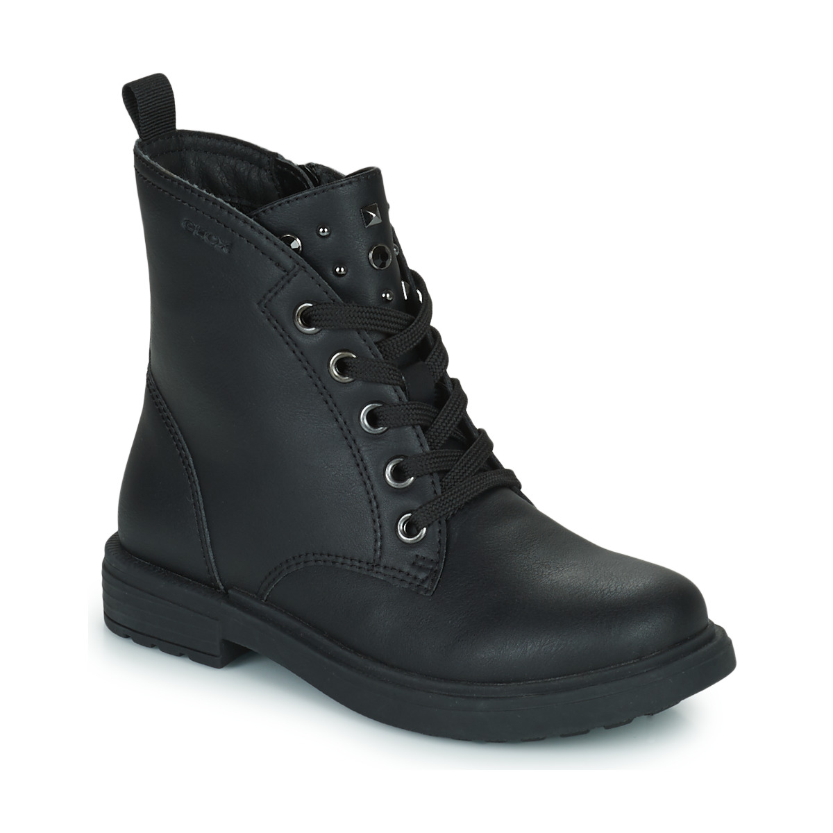 Schuhe Mädchen Boots Geox J ECLAIR GIRL Schwarz