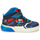 Schuhe Jungen Sneaker High Geox J GRAYJAY BOY B Blau / Rot