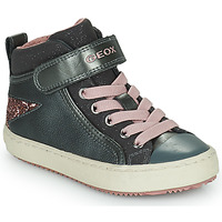 Schuhe Mädchen Sneaker High Geox J KALISPERA GIRL M Grau / Rosa