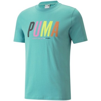 Kleidung Herren T-Shirts Puma Swxp Graphic Türkisfarbig