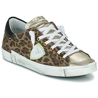 Schuhe Damen Sneaker Low Philippe Model PARISX LOW WOMAN Leopard / Gold
