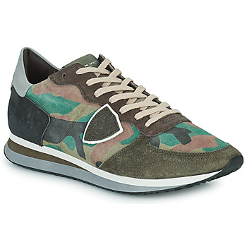 Schuhe Herren Sneaker Low Philippe Model TROPEZ X LOW MAN Camouflage / Kaki