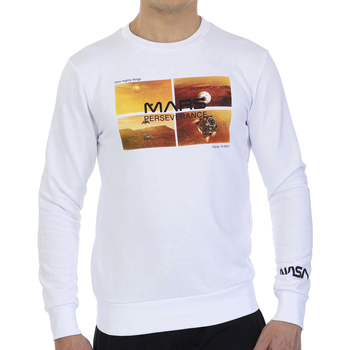 Kleidung Herren Sweatshirts Nasa MARS09S-WHITE Weiss