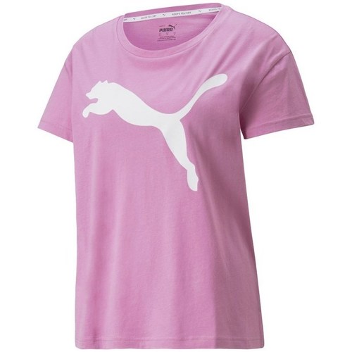 Kleidung Damen T-Shirts Puma Rtg Logo Tee Rosa
