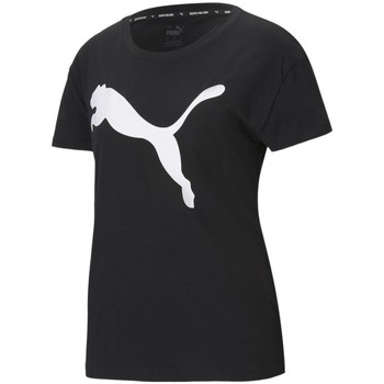 Kleidung Damen T-Shirts Puma Rtg Logo Tee Schwarz