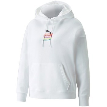 Kleidung Damen Sweatshirts Puma Brand Love Weiss