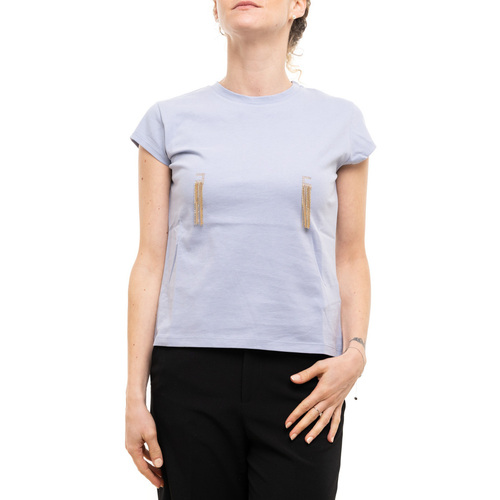 Kleidung Damen T-Shirts & Poloshirts Elisabetta Franchi MA02321E2 Violett