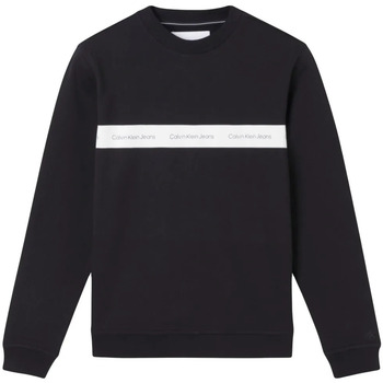 Kleidung Herren Sweatshirts Calvin Klein Jeans Stripe Schwarz