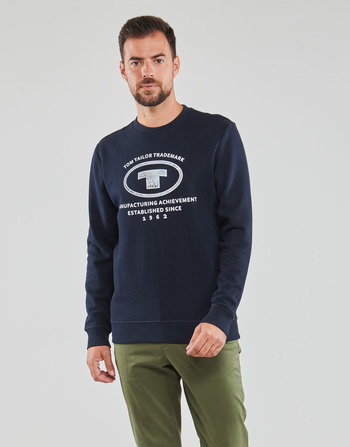 Kleidung Herren Sweatshirts Tom Tailor CREW Marine