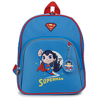 Taschen Jungen Rucksäcke Back To School SUPER FRIENDS SAC A DOS SUPERMAN Blau