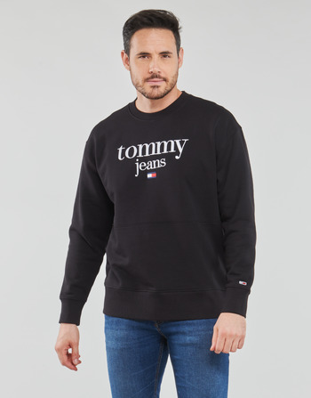 Kleidung Herren Sweatshirts Tommy Jeans TJM REG MODERN CORP LOGO CREW Schwarz
