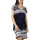 Kleidung Damen Kleider Admas Sommerkleid mit kurzen Ärmeln Rayas Dots Blau