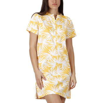 Kleidung Damen Kurze Kleider Admas Strandkleid mit kurzen Ärmeln Palm Spring Gelb