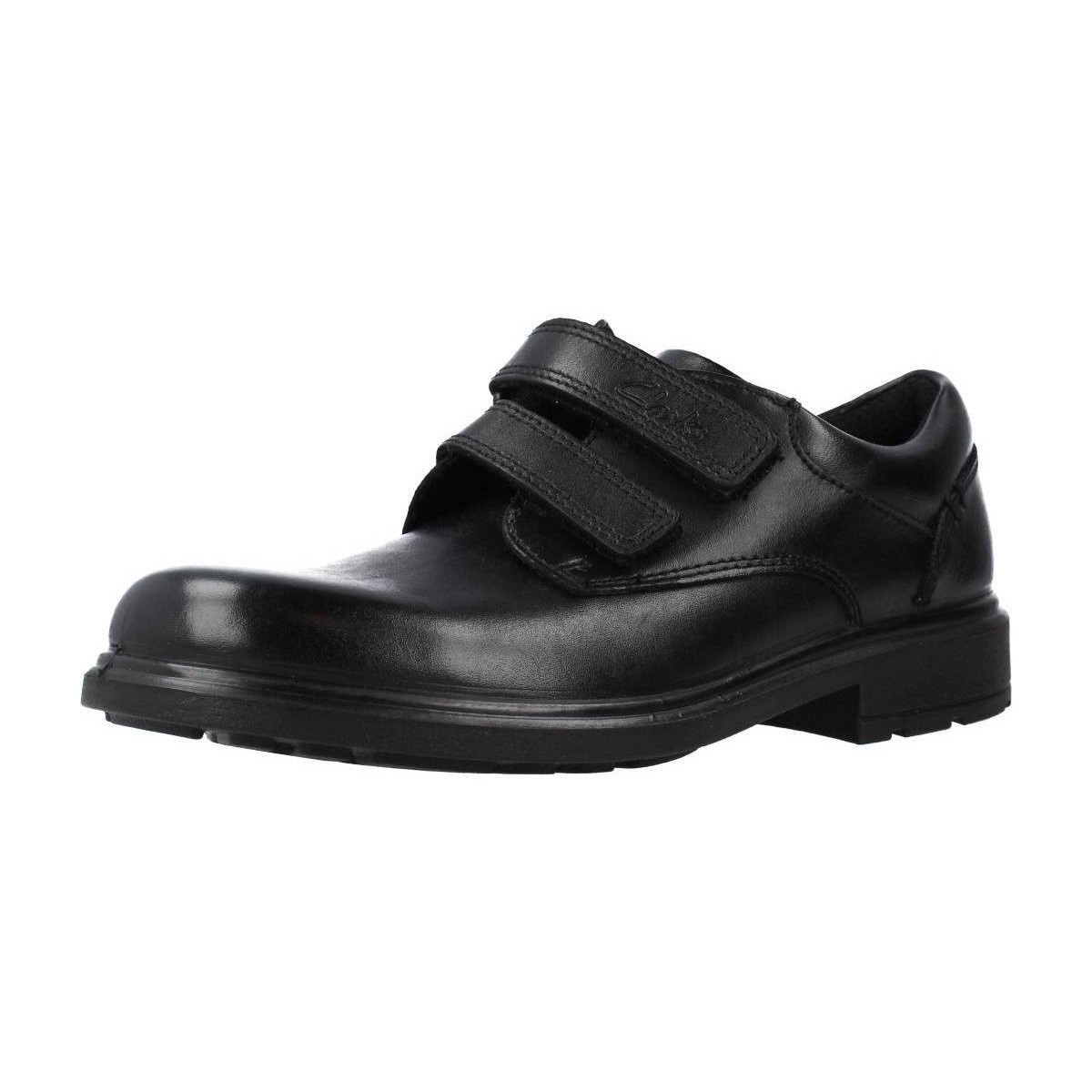Schuhe Jungen Derby-Schuhe & Richelieu Clarks REMI PACE K Schwarz