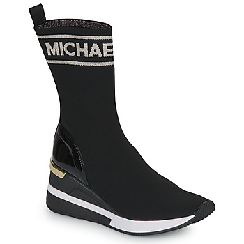 Schuhe Damen Sneaker High MICHAEL Michael Kors SKYLER TALL BOOTIE Schwarz / Gold