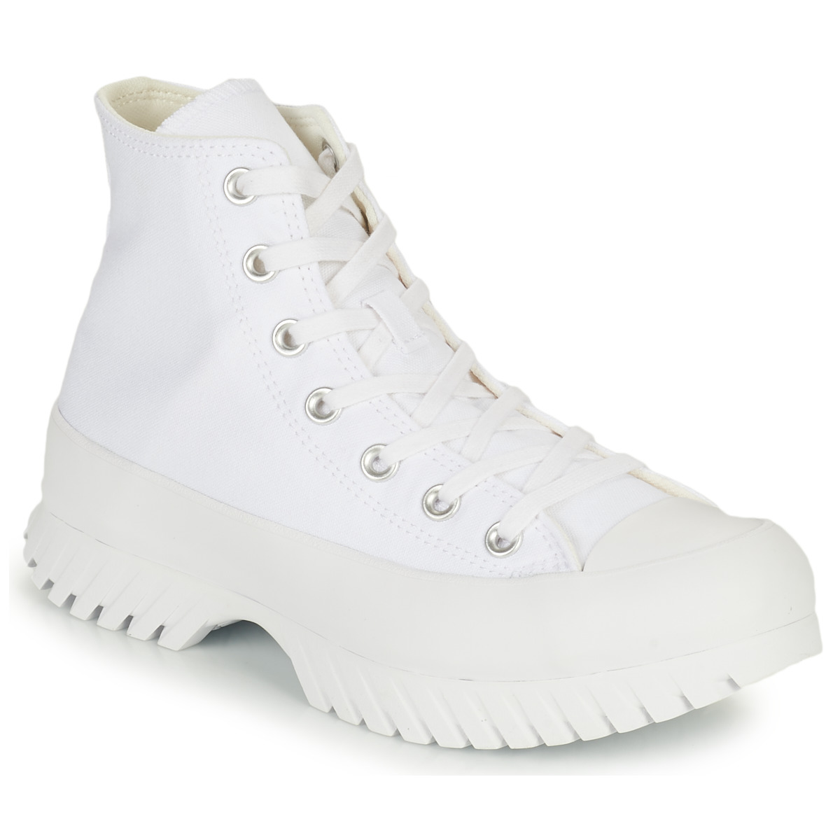 Schuhe Damen Sneaker High Converse Chuck Taylor All Star Lugged 2.0 Foundational Canvas Weiss