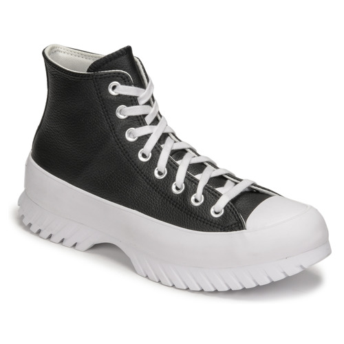 Schuhe Damen Sneaker High Converse Chuck Taylor All Star Lugged 2.0 Leather Foundational Leather Schwarz