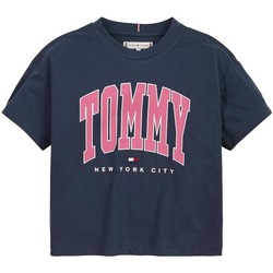 Kleidung Mädchen T-Shirts Tommy Hilfiger  Blau