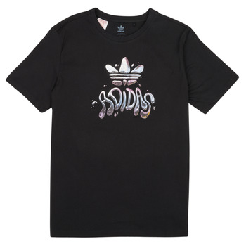 Kleidung Mädchen T-Shirts adidas Originals HL9428 Schwarz
