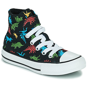 Schuhe Kinder Sneaker High Converse Chuck Taylor All Star 1V Dinosaurs Hi Schwarz / Multicolor
