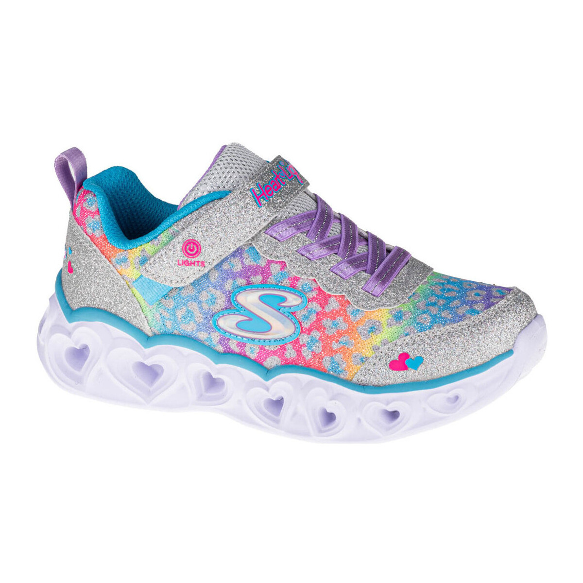 Schuhe Mädchen Sneaker Low Skechers Heart Lights Shimmer Sports Multicolor
