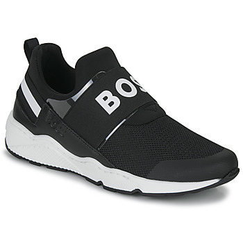 Schuhe Jungen Sneaker Low BOSS J29295 Schwarz