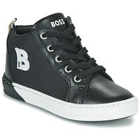Schuhe Jungen Sneaker High BOSS J09181 Schwarz