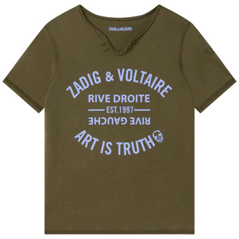 Kleidung Jungen T-Shirts Zadig & Voltaire X25336-64E Kaki