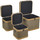 Home Koffer / Aufbewahrungsboxen Signes Grimalt Vintage Boxen Lagerung 3 Einheiten Grau